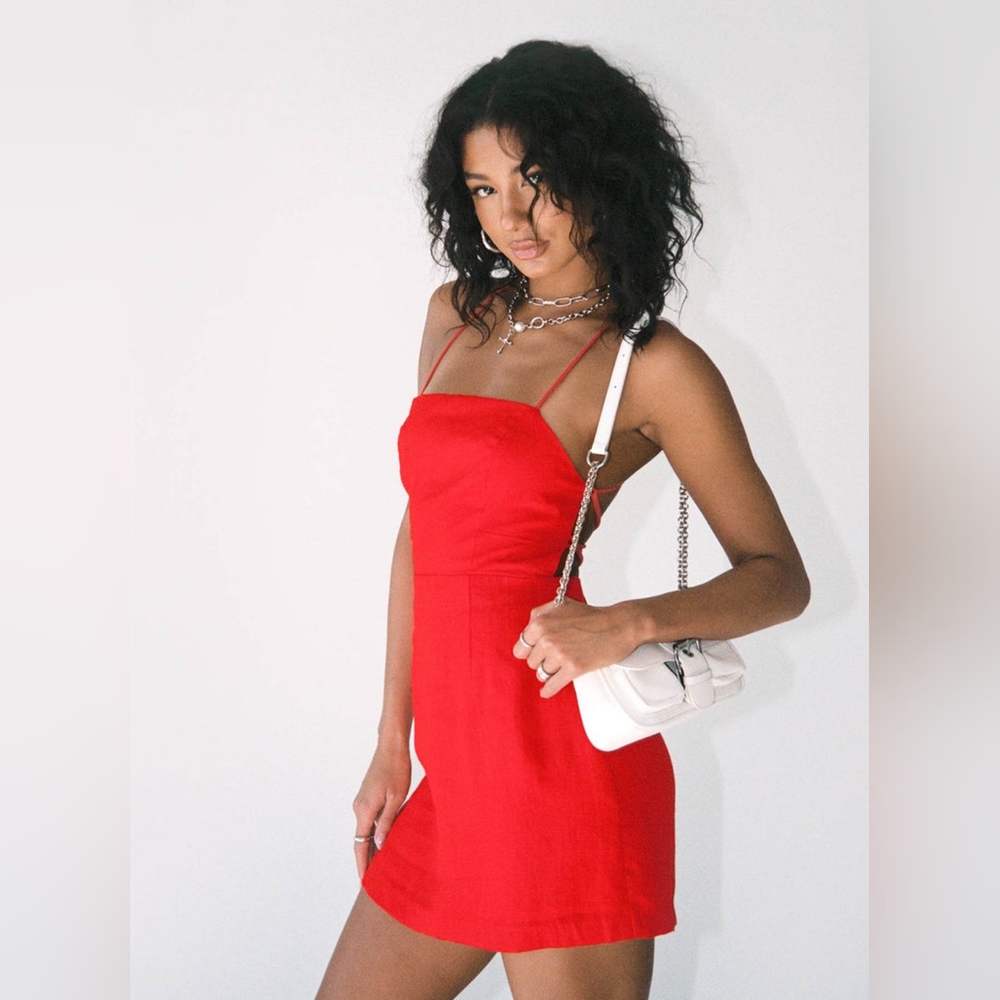 Princess Polly Si senorita Mini Red Dress Size US 4